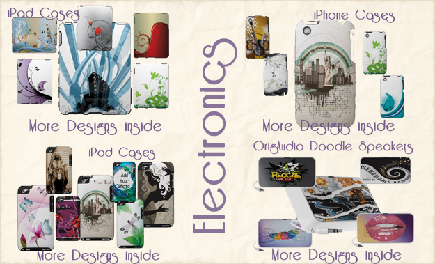 iPod,iPad and iPhone cases and Doodle Speakers