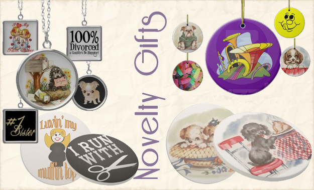 Sandstone coasters, silver necklaces and ceramic two sided ornaments